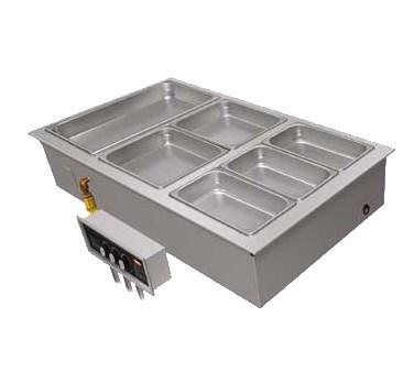 Hatco HWBI-3DA Drop-In Hot Food Well - (3) Full Size Pan Capacity, Stainless Steel / Aluminum
