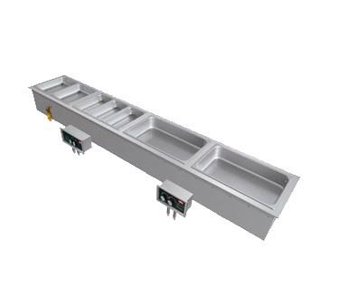 Hatco HWBI-S4MA Drop-In Hot Food Well - (4) Full Size Pan Capacity (with Manifold Drains & Auto-Fill), Stainless Steel / Aluminum