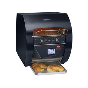 Hatco TQ3-400 Toast-Qwik Black Conveyor Toaster with 2" Opening and Digital Controls - 120V, 1780W