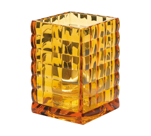 Hollowick 1533A Optic Block™ Lamp, square, accommodates Hollowick's disposable fuel cells, glass, amber