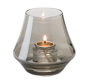 Hollowick 6955S Chime™ Votive Lamp, bell form, glass, accommodates Hollowick's HD8 or HD15 fuel cell, smoke lustre