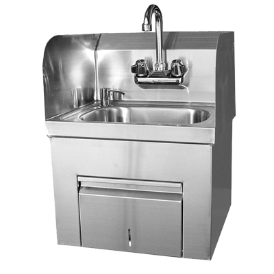 GSW USA HS-1217TS Hand Sink (Includes: Faucet, Strainer & Soap Dispenser), Stainless Steel