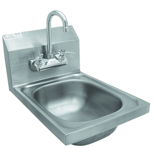GSW USA HS-1217W Hand Sink - Wall Mount (Includes: Faucet & Strainer), Stainless Steel