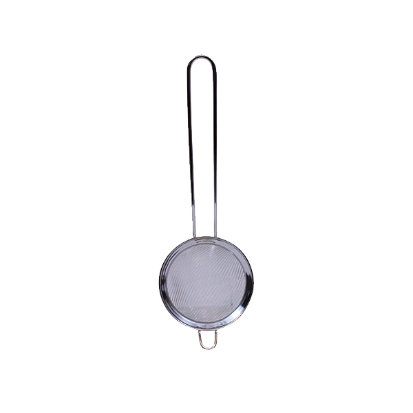 TableCraft Products HS220 Cocktail Strainer, 2-3/4" dia. x 8", fine mesh, hand wash, stainless steel