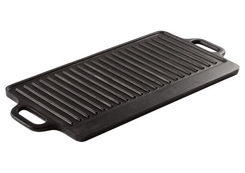 Winco IGD-2095 Cast Iron Griddle 20" x 9-1/2", Reversible Surfaces