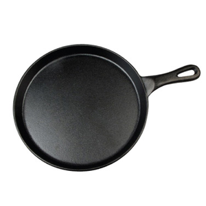 Winco IGL-10 Grill Pan, 10" dia., round, cast iron, black coating