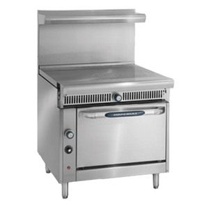Imperial IHR-2FT-C Diamond Series Heavy Duty Range, gas, 36", (2) 18" French tops, convection oven, 1/4 HP, 105,000 BTU, NSF