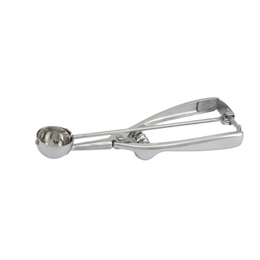 Winco ISS-100 Disher/Portioner, 3/8 oz. (size 100), 1-1/8" dia., round,18/8 stainless steel