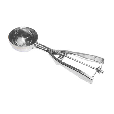 Winco ISS-10 Disher/Portioner, 3-3/4 oz. (size 10), 2-5/8" dia., round,18/8 stainless steel