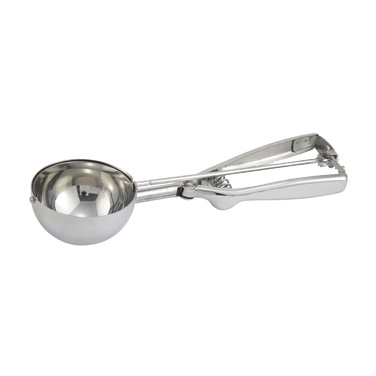 Winco ISS-12 Disher/Portioner, 3-1/4 oz. (size 12), 2-1/2" dia., round,18/8 stainless steel