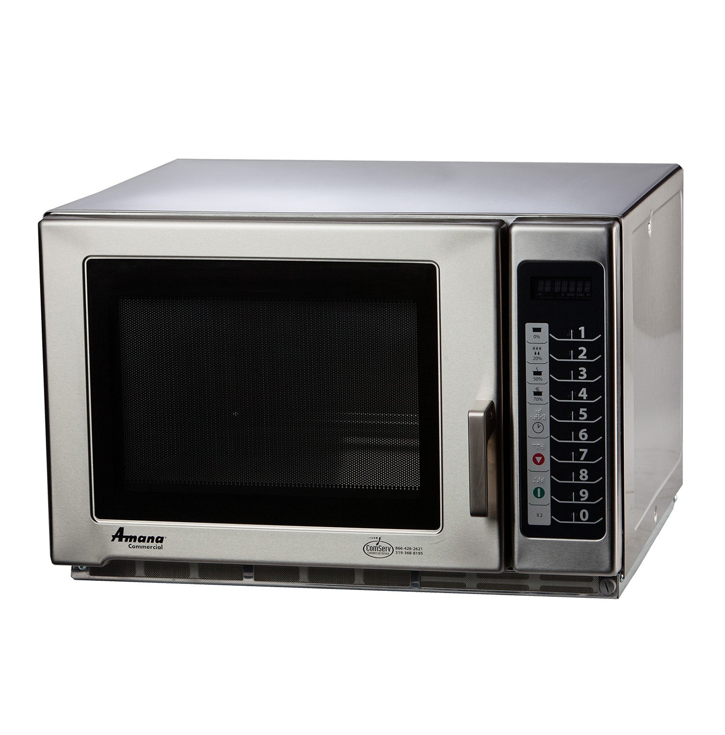 Amana RFS18TS Medium Duty Commercial Microwave Oven w/ Braille Touch Pad, 1800W, 208-240v