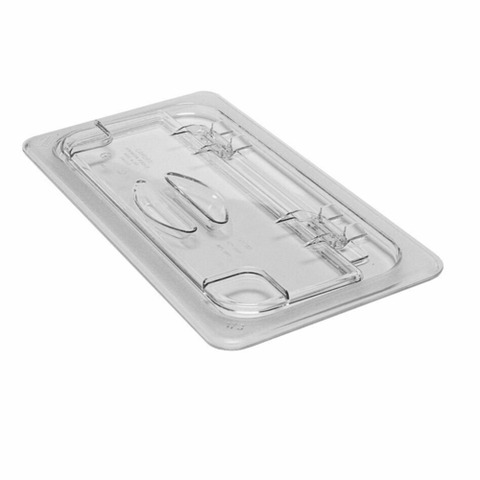 Cambro 30CWL135 Camwear FlipLid Food Pan Cover (1/3 Size), Hinged, Clear Polycarbonate