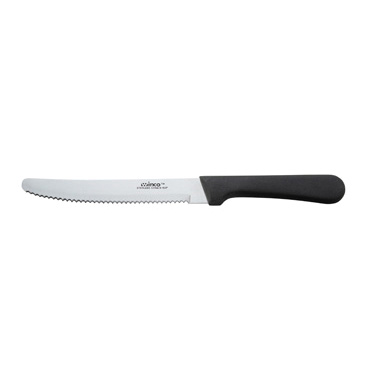 Winco K-50P Steak Knife, 5" blade, rounded tip, plastic handle, NSF