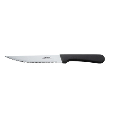 Winco K-60P Steak Knife, 5" blade, pointed tip, plastic handle, NSF