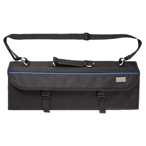 Winco KBG-11 Knife Bag, (11) compartments, hard core insert, polyester exterior, black