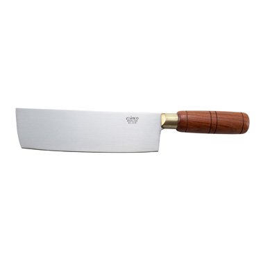 Winco KC-201R Chinese Cleaver, 7" x 2" blade, wooden handle, stainless steel blade