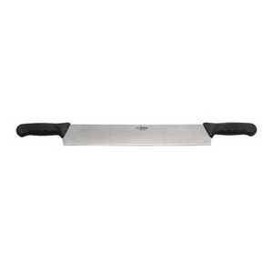 Winco KCP-15 Cheese Knife, 25" O.A.L., 15” long blade, with double black polypropylene handles, stainless steel, NSF