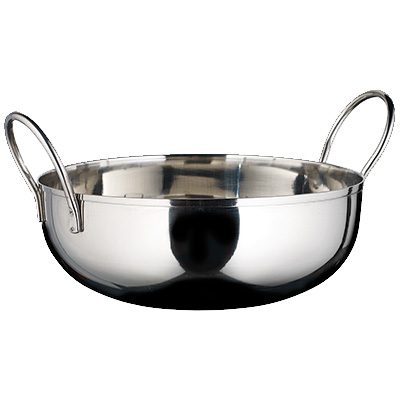 Winco KDB-7 Kady Bowl, 40 oz., 7" dia. x 1-1/2"H, round, with welded handles, stainless steel, mirror finish