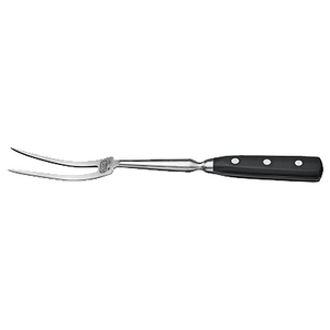Winco KFP-121 Acero 12″ Cook’s Fork, Curved, 4"L Blade, Black, NSF