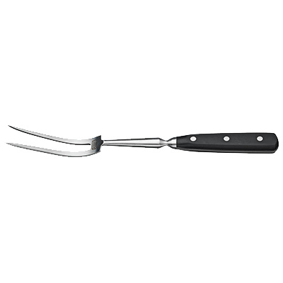 Winco KFP-140 Acero 14″ Cook’s Fork, Curved, 5"L Blade, Black, NSF