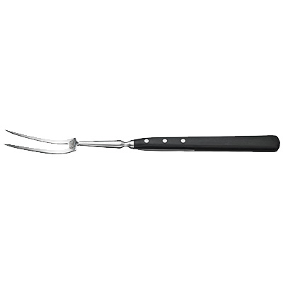Winco KFP-180 Acero 18″ Cook’s Fork, Forged, Curved, 5"L Blade, Black, NSF