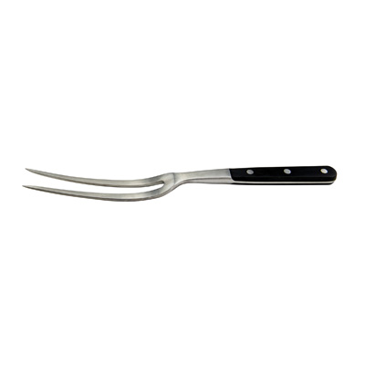 Winco KFP-62 Acero 12″ Cook’s Fork, Curved, 6"L Blade, Black, NSF