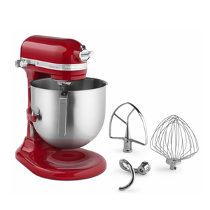KitchenAid® KSM8990ER Commercial Stand Mixer, 8 Quart Bowl with Lift, Red