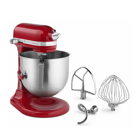 KitchenAid® KSM8990ER Commercial Stand Mixer, 8 Quart Bowl with Lift, Red