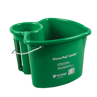 San Jamar KP500 Kleen-Pail® Caddy™, 4 qt., green