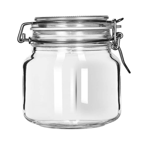 Libbey 17209925 25.25 oz. Garden Jar With Clamp Lid