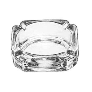 Libbey 5143 Ash Tray, 3-3/4" Square, Clear Glass