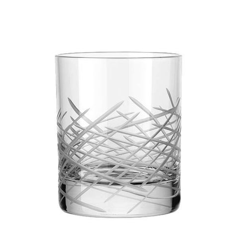 Libbey Master's Reserve® 9034-69477 Renewal 9 oz. Crosshatch Rocks Glass  Made In USA
