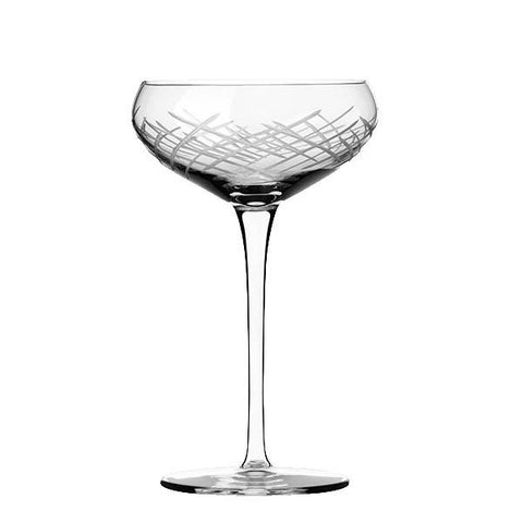 Libbey Master's Reserve® 9134-69477 Renewal 9 oz. Crosshatch Coupe Glass, Made In USA