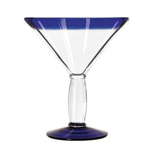 Libbey 92306 Aruba 15 oz. Cocktail Glass With Cobalt Blue Rim