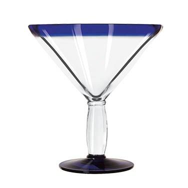 Libbey 92307 Aruba 24 oz. Cocktail Glass With Cobalt Blue Rim