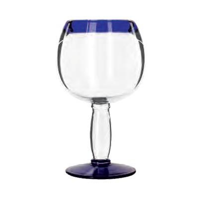 Libbey 92314 Aruba 21 oz. Cocktail Glass With Cobalt Blue Rim