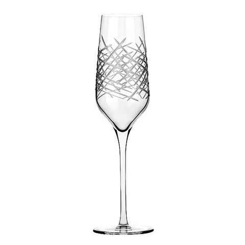 Libbey Master's Reserve® 9332-69477 Renewal 8 oz. Crosshatch Flute Glass, Made In USA
