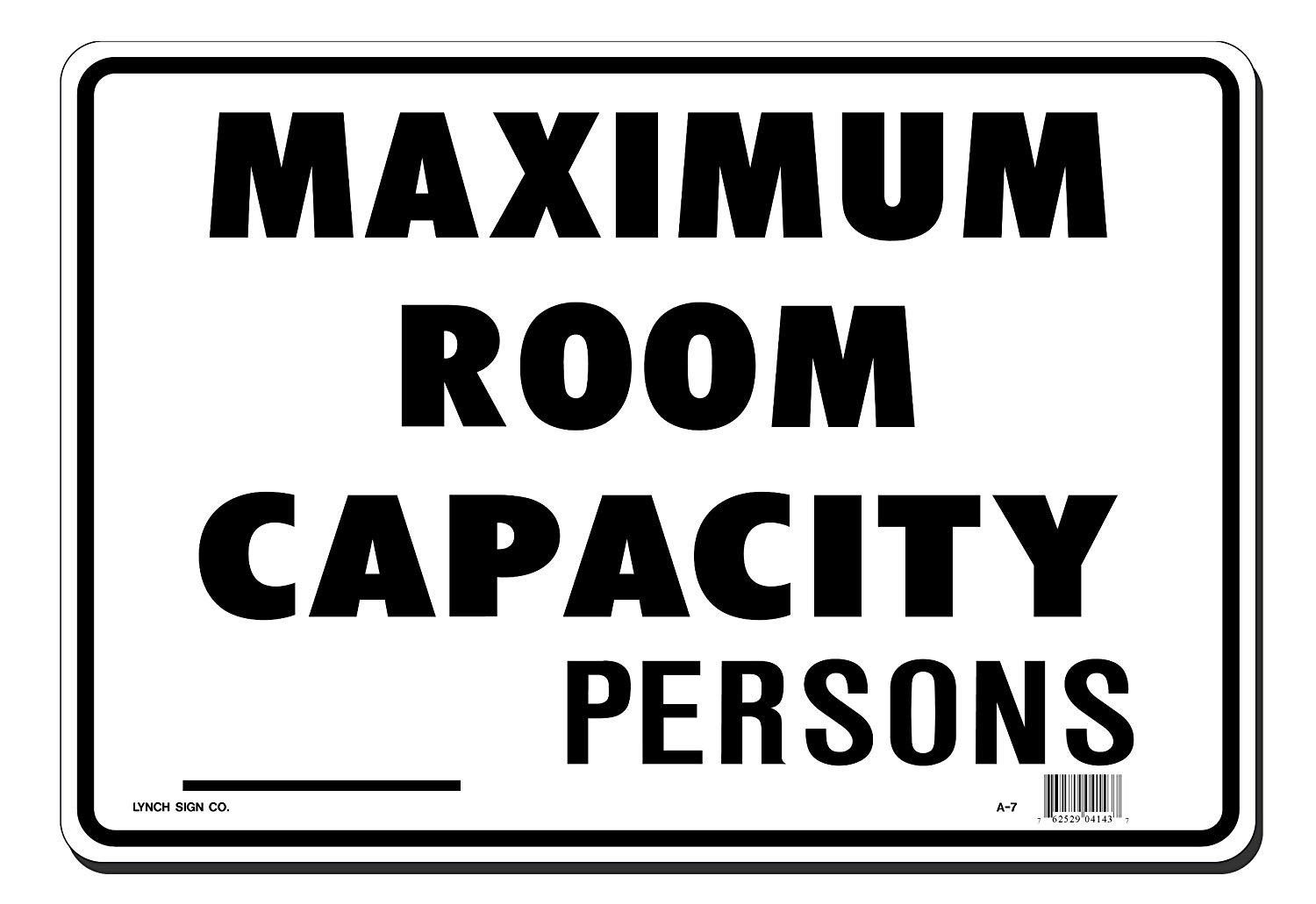 Lynch A-7 14" x 10" Maximum Room Capacity _____ Persons