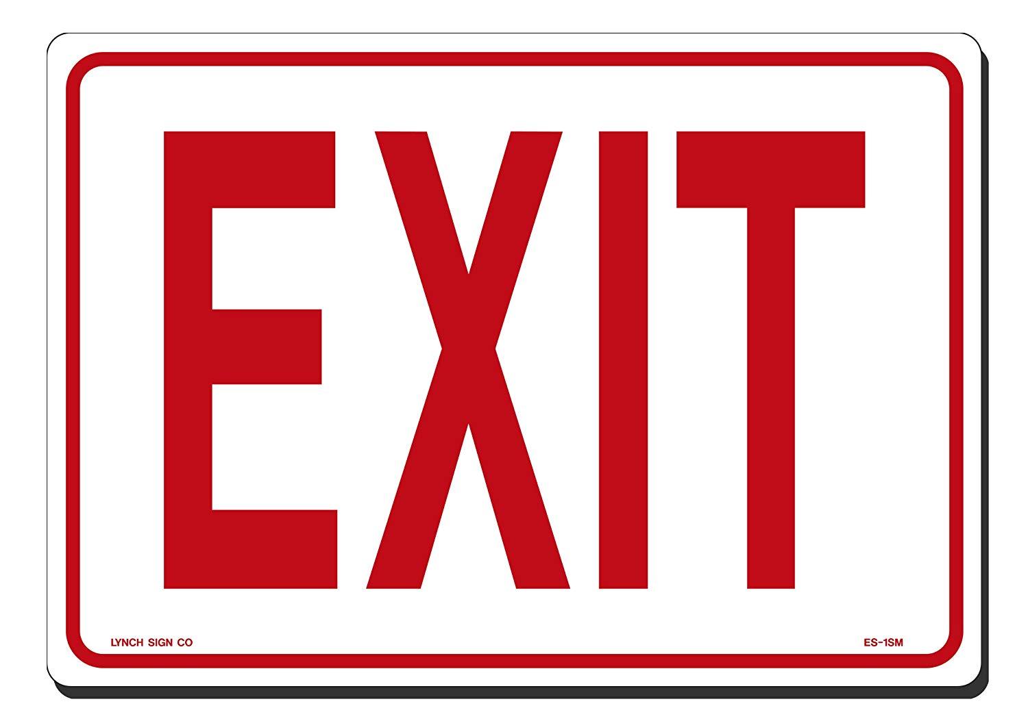 Lynch ES-1SM, Exit Sign, 10" x 7"