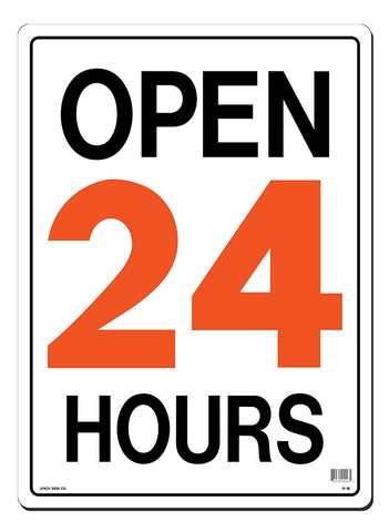 Lynch R-1B, Open 24 Hours, 21" x 15"