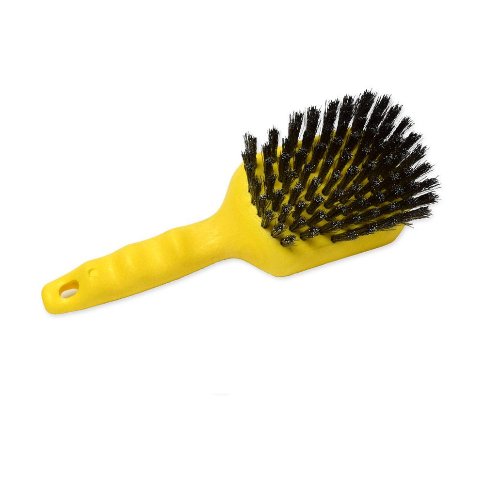 Malish 11401 Yellow Polypropylene Brush With Stainless Steel Bristles
