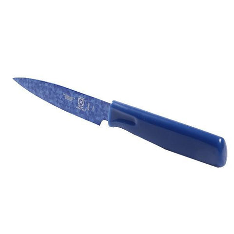 Mercer M33911B Non-Stick Paring Knife with ABS Sheath, 4", Blue