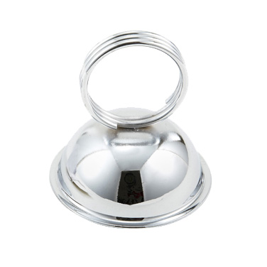 Winco MH-2 Menu/Card Holder, 2-1/2" x 2-1/3", ring type, stainless steel