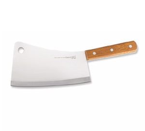 Mundial 4661M Kitchen Cleaver, 7-1/2" x 4-1/4", stainless steel blade, wood handle (pouch)