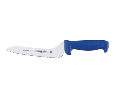 Mundial B5620-7E Offset Sandwich Knife 7", Serrated Edge, Antimicrobial High Carbon/No Stain Blade