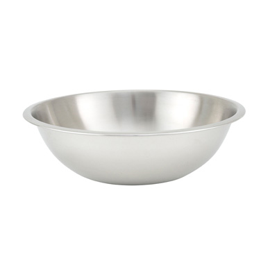 Winco MXHV-300 Mixing Bowl, 3 quart, 9-7/8" dia. x 3"H, round, heavy duty, stainless steel