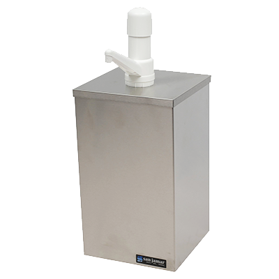 San Jamar P9800 EZ-Chill™ Condiment Pump Box, countertop, 7"W x 7-1/8"D x 17-1/4"H,