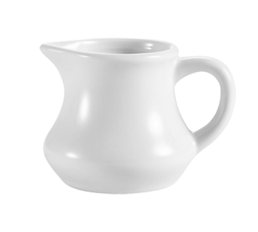 CAC China PC-4 Accessories Creamer, 4 oz., 3-1/4"L x 2-1/8"W x 2-1/2"H, with handle