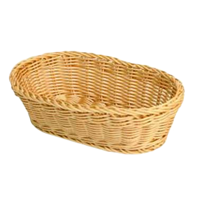 Thunder Group PLBB1107 Woven Basket, Natural Tan, Plastic