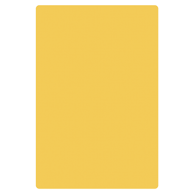 Thunder Group PLCB181205YW Cutting Board 12" x 18" x 1/2" Polyethylene, Yellow, NSF